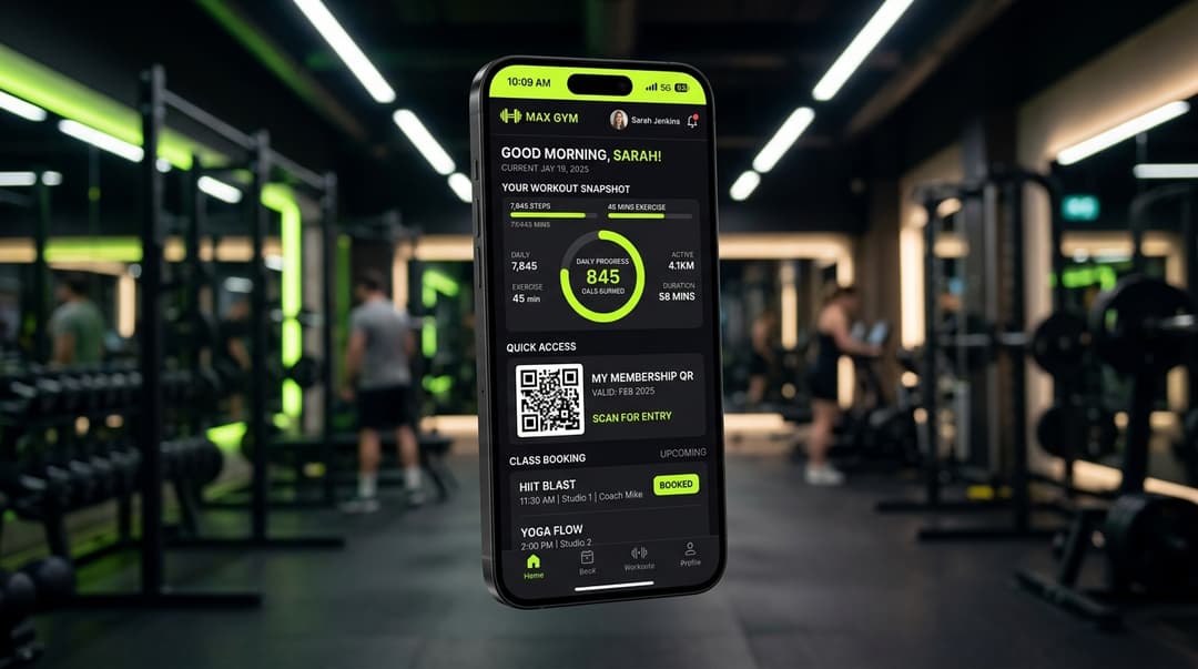 Max Gym Official Mobile Application Interface